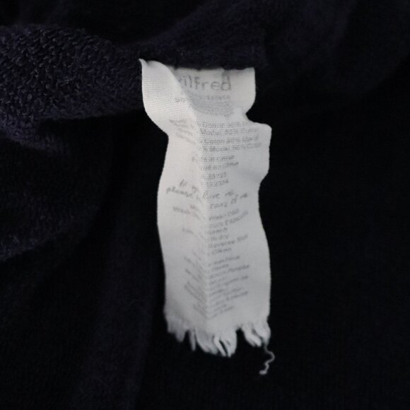 Wilfred Cocoon Open Front S Purple Raglan Long Sleeve Collared Sweater Cardigan - Picture 11 of 11